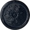 Ekena Millwork Luton Ceiling Medallion (Fits Canopies up to 3 1/2"), Hand-Painted Midnight Dream, 21"OD x 2"P CM21LUMDF - alternate 1